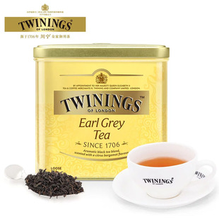 twinings川宁英国豪门伯爵，红茶500g罐散茶，铁罐装进口红茶