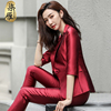 职业装气质女神范时尚(范时尚)红色，西装外套女春季韩版英伦风西服套装