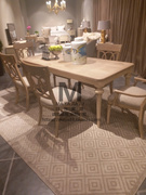 上海玛雅art家具玫瑰，罗盘长方形美式实木，雕刻可拉伸餐桌餐椅