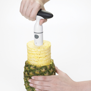 美国OXO菠萝螺旋切片器削菠萝专用取肉器凤梨菠萝削皮器去眼器