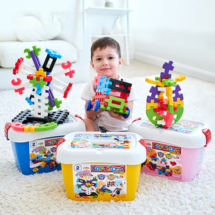 日本toyroyal皇室玩具软积木，拼装玩具儿童益智拼插大颗粒塑料宝宝