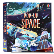 Usborne 太空立体书 英文原版 Pop-Up Space 科普读物 翻翻书儿智力开发空间想象趣味绘本 亲子互动绘本 趣味3D视觉立体书启蒙认知