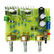 TDA2030双声道功放套件 透明亚克力外壳音箱 电子制作实训散