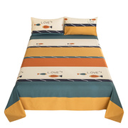 纯棉床单单件100全棉，学生宿舍单人床单三件套1.5米床上用加厚被单