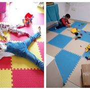 儿童拼图泡沫地垫60x60加厚卡通，爬行垫卧室家用地板拼图地贴防摔