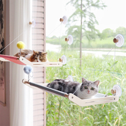 猫咕哩吊床超大阳台，玻璃窗户猫咪吸盘，睡觉猫窝挂窝挂悬式猫爬架