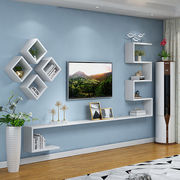 北欧式电视机储物柜客厅墙上置物架卧室背景墙，壁柜壁挂装饰收纳柜