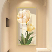 现代客厅装饰画沙发背景墙落地画大芬油画村植物花卉入户玄关壁画