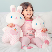 纯棉兔子布偶布艺玩偶公仔儿童，床上兔兔安抚娃娃女孩睡觉可爱抱枕