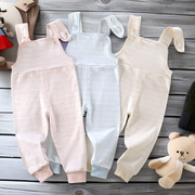 宝宝背带秋裤男童女童，连体儿童棉毛裤，两用档婴儿护肚长裤