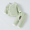 童泰新生婴儿儿套装秋冬季夹棉保暖春款衣服，刚初生幼儿纯棉内衣和