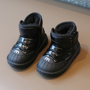 儿童雪地靴2023女冬季男款加绒加厚棉鞋防水防滑中童保暖棉靴
