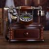 定制实木欧式仿古电话机，复古时尚创意个性，电话机家用固定有绳电话