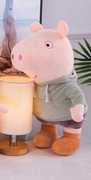 高档高档正版2021卫衣小猪，粉色绿色衣服，公仔毛绒玩具小猪抱枕