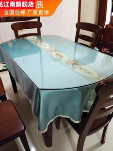餐桌玻璃台面钢化家用定制茶几餐桌玻璃板，台面订制圆形长方形异形