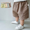 儿童夏天短裤男女小童运动宽松中裤0-1-3岁裤子宝宝，纯棉薄款夏装