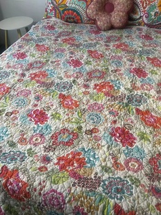 双面纯棉绗缝隔脏床盖垫子，夹棉加厚单人床单夏季空调，夏凉被可水洗
