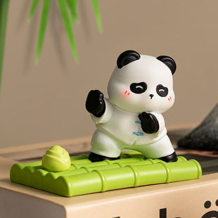 创意可爱熊猫手机支架，小摆件办公室桌面实用装饰品送闺蜜生日礼物