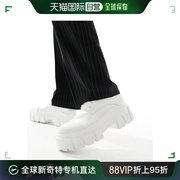 香港直邮潮奢asos男士，设计粗跟绑带，鞋(白色)