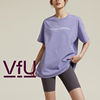 vfu宽松瑜伽服上衣女夏季短袖，t恤健身服，跑步运动罩衫休闲通勤衣服
