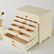 高档首饰盒欧式韩国珠宝盒木质收纳盒漆器超大容量多层物生日送礼