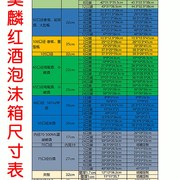 红酒泡沫箱6只装1-12支+5层加厚纸箱葡萄酒快递防摔包装85/92