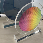 亚克力电子晶圆晶片展示架科技圆形芯片陈列板商品摆件印图可订制
