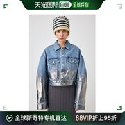 日本直邮MOUSSY 女士箔印牛仔短夹克 时尚潮流独特设计 舒适百搭
