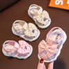 科美0-3岁女宝凉鞋软底宝宝学步鞋夏季儿童包头公主鞋防滑婴幼儿