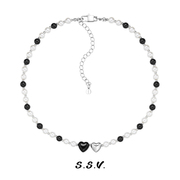 ssv童趣系列黑白贝珠，珍珠项链chocker女锁骨链原创小众设计个性