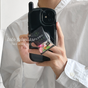 小众ins复古电话机手机壳糖果包支架适用iPhone15/14promax苹果13/12/11/XsMax