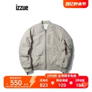 izzue情侣棉服夹克秋季潮流，工装仿羊羔毛内胆(毛内胆)外套7118