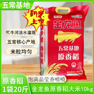 2023年新米金龙鱼原香稻10kg袋装五常稻花香大米东北大米香米健康