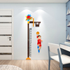 科比身高墙贴纸画3d测量尺可移除不伤墙，卧室男孩儿童房间布置装饰
