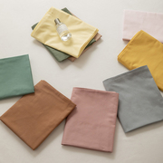纯色全棉枕套一对装单人家用100纯棉枕头套，48x74cm枕芯内胆套2只