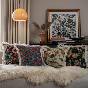 波西米亚民族风美式提花彩色，沙发抱枕床头，客厅靠枕椅子汽车不含芯