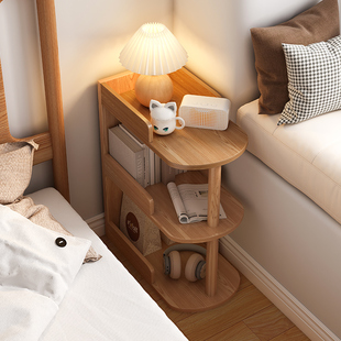 夹缝床头柜简约现代置物架小型卧室收纳柜超窄边柜简易长条柜家用