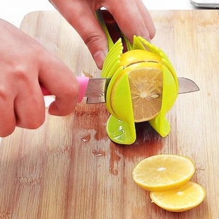 柠檬切片器多功能水果分割器，带把手番茄，西红柿切片家用切柠檬工具