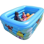 小孩游泳池充气折叠家用婴儿，w海洋球池，室内四层特大圈儿童玩具宝