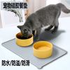 宠物硅胶餐垫猫咪狗狗餐垫易清洁(易清洁)防滑防水防溢出耐脏耐咬宠物垫子