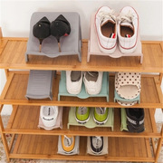 创意衣柜分层鞋子收纳架节省空间上下双层立体式整理收纳素色鞋架