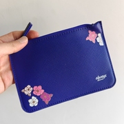 品牌薰衣草紫色收纳包 花卉小巧便携口红包 证件包 多功能化妆包