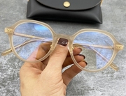 韩国眼镜框架秀智同款浅色透明板材镜框带鼻托圆框高度近视镜框