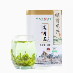 天福天心茗茶2024新茶一级明前大佛龙井茶散装绿茶茶叶罐装50g