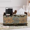 复古创意纸巾盒客厅欧式可爱茶几遥控器多功能收纳家用奢华抽纸盒