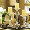 欧式金色水晶玻璃蜡烛台浪漫婚庆，婚礼餐桌烛台摆件样板房软装