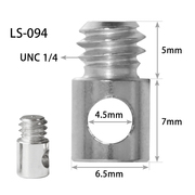 1/4英螺纹自拍杆三脚架独脚架安全连接扣螺丝防丢绳螺丝腰包配件
