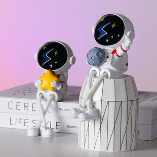 创意宇航员吊脚娃娃小摆件，客厅书桌桌面儿童房，太空人男生系列礼物