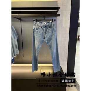 J325385国内CK Jeans男装简约直筒牛仔长裤2024春季