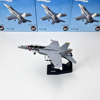 1 100 F/A-18 F18超级大黄蜂赏金猎人战斗机飞机军事模型摆件玩具